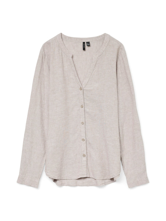 VMLINN LS V-NECK SHIRT WVN NOOS