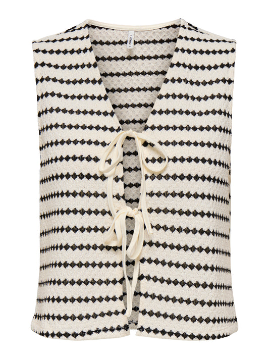 ONLEVA S/L SHORT STRIPE VEST JRS