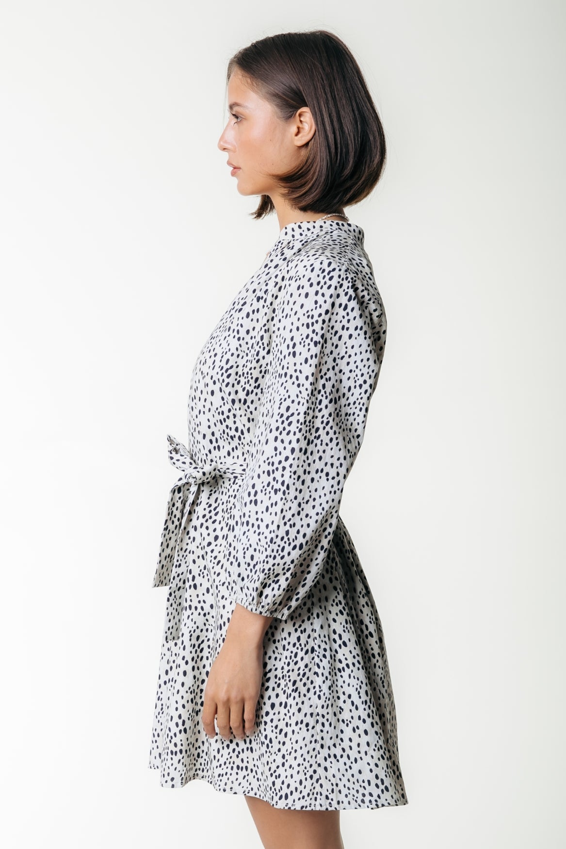 Lize Cheetah Shirt Mini Dress SS