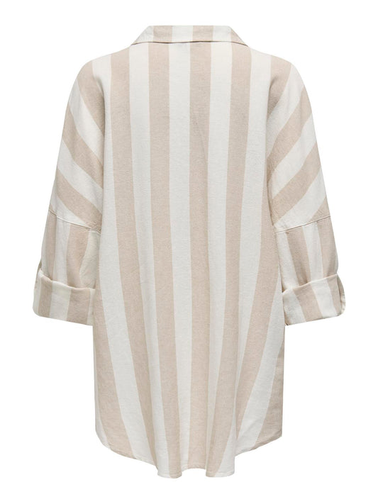 ONLCARO 3/4 LINEN BL TUNIC CC PNT