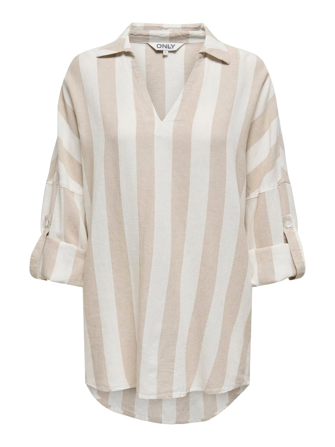 ONLCARO 3/4 LINEN BL TUNIC CC PNT