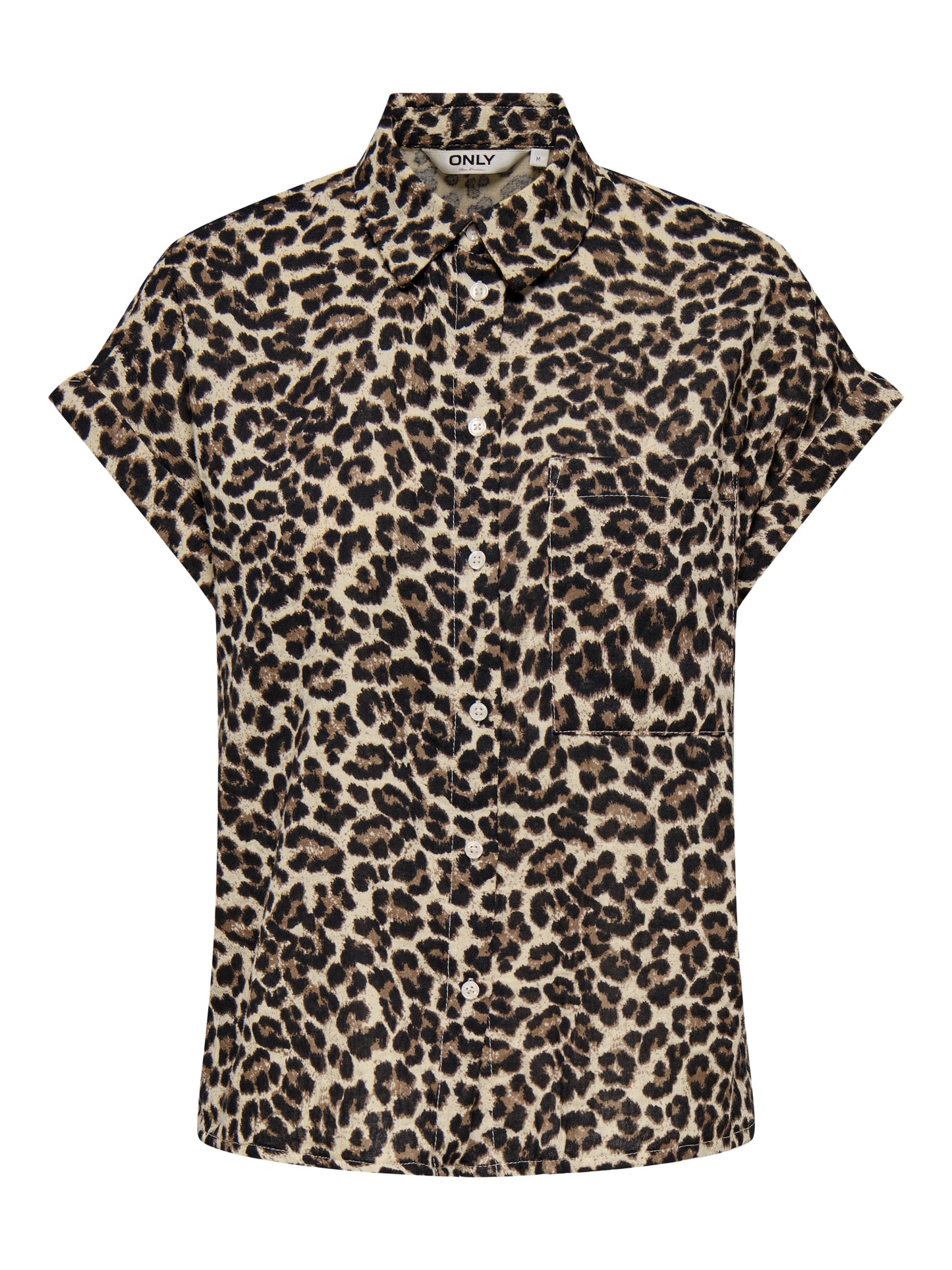 ONLTHYRA LIFE SS FOLD UP SHIRT WVN CS