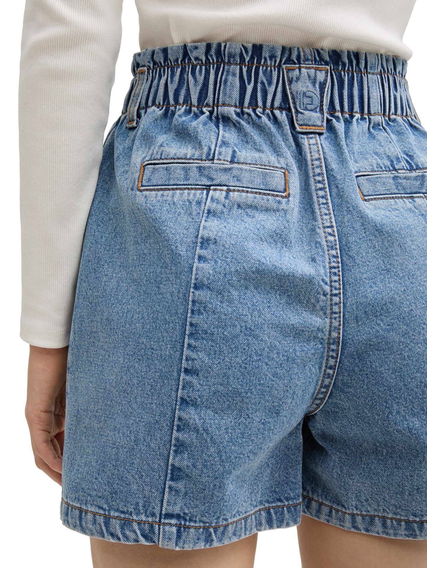 Paperbag Jeans Shorts