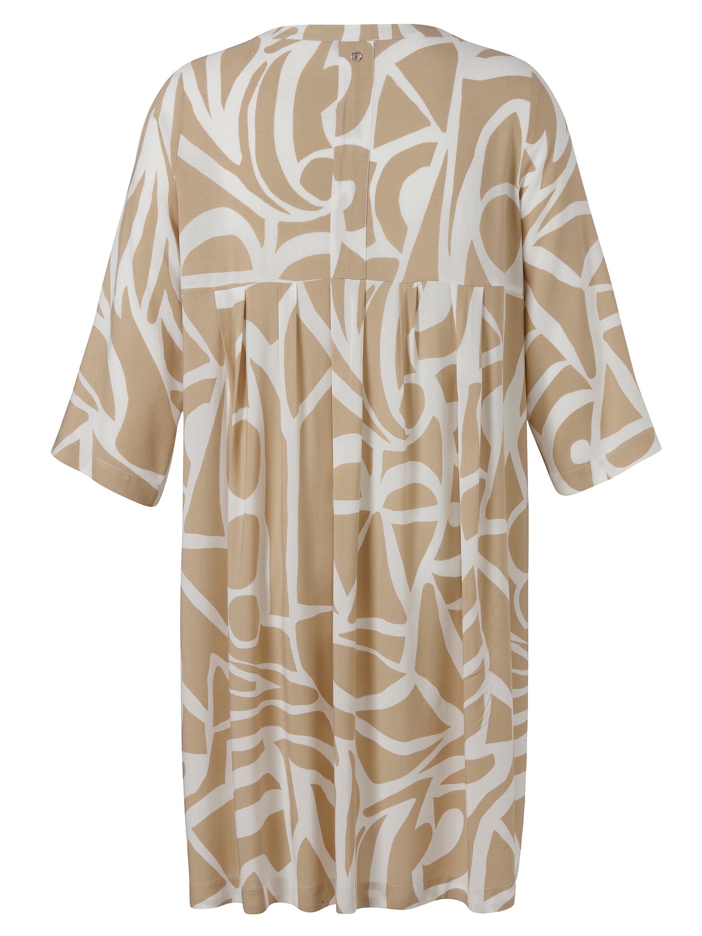 Kleid V-Ausschnitt 3/4 Arm Druck