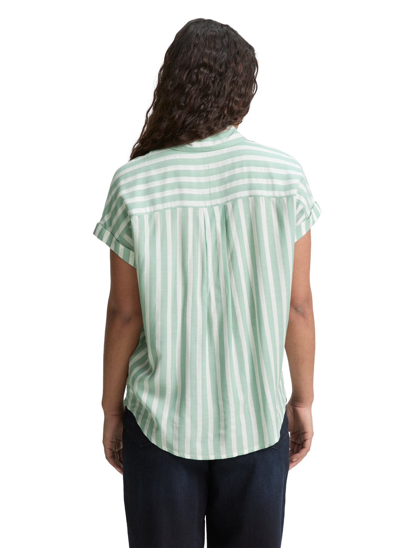 Loose Fit Bluse mit Streifenmuster