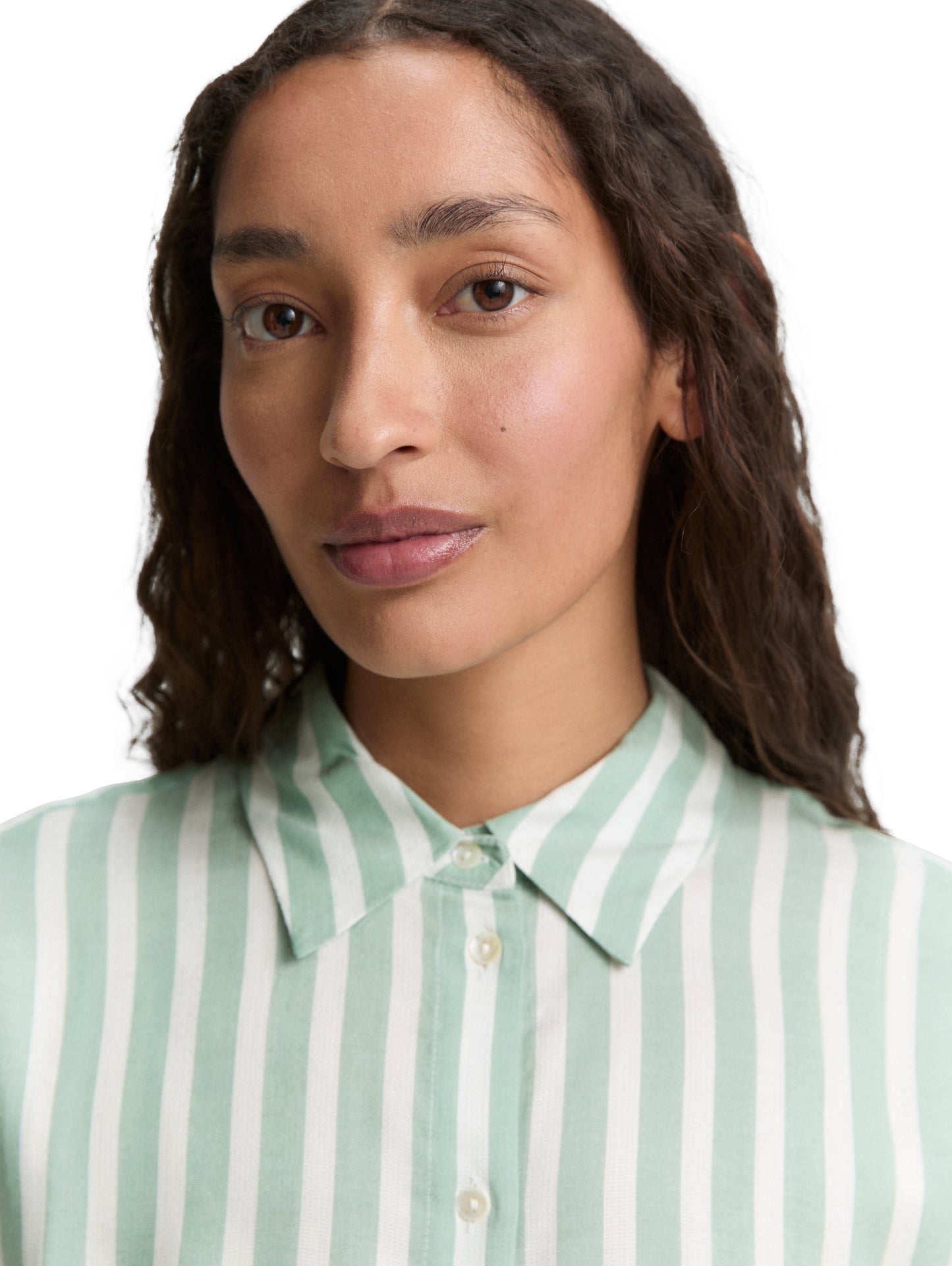 Loose Fit Bluse mit Streifenmuster