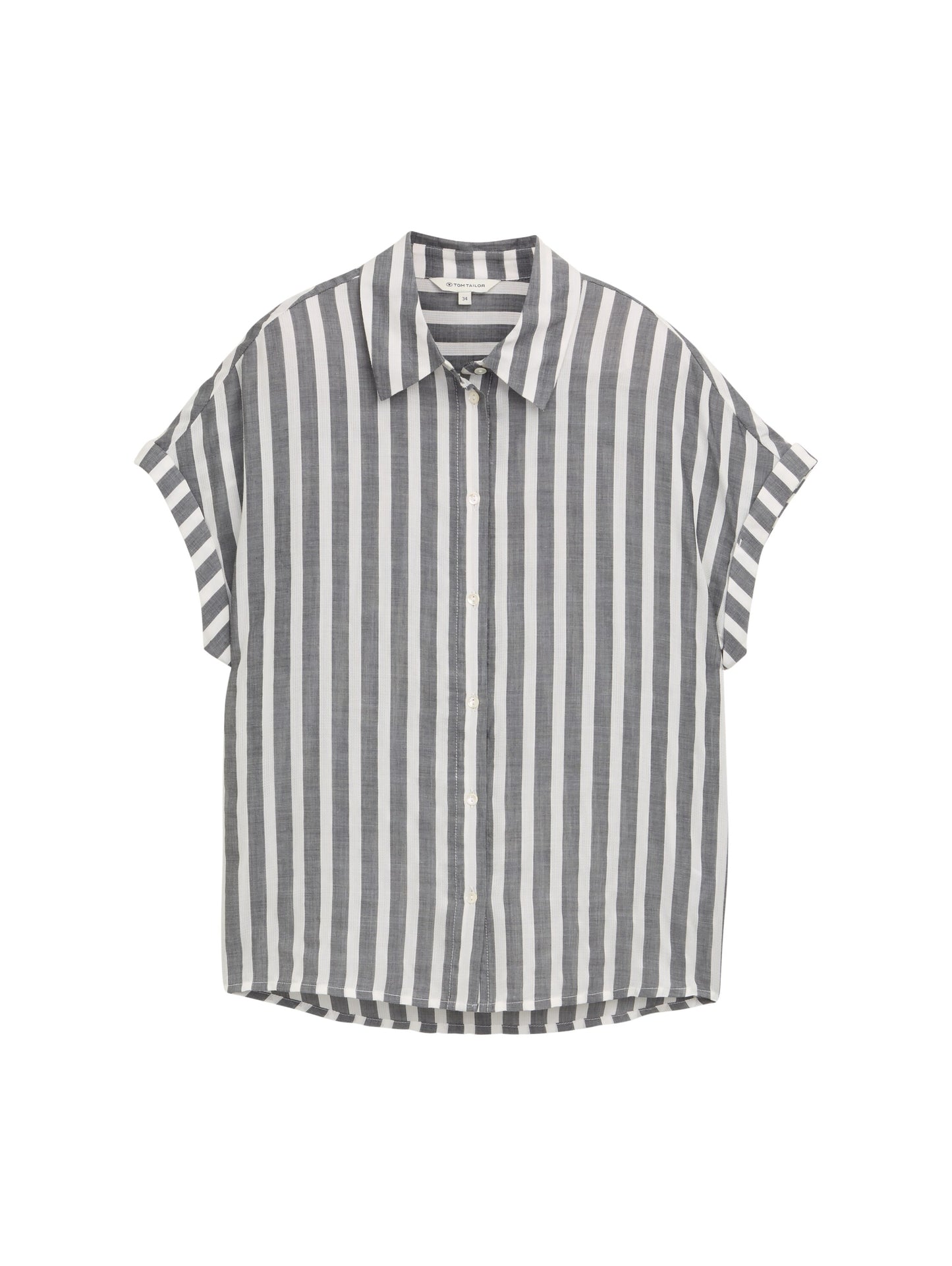 Loose Fit Bluse mit Streifenmuster