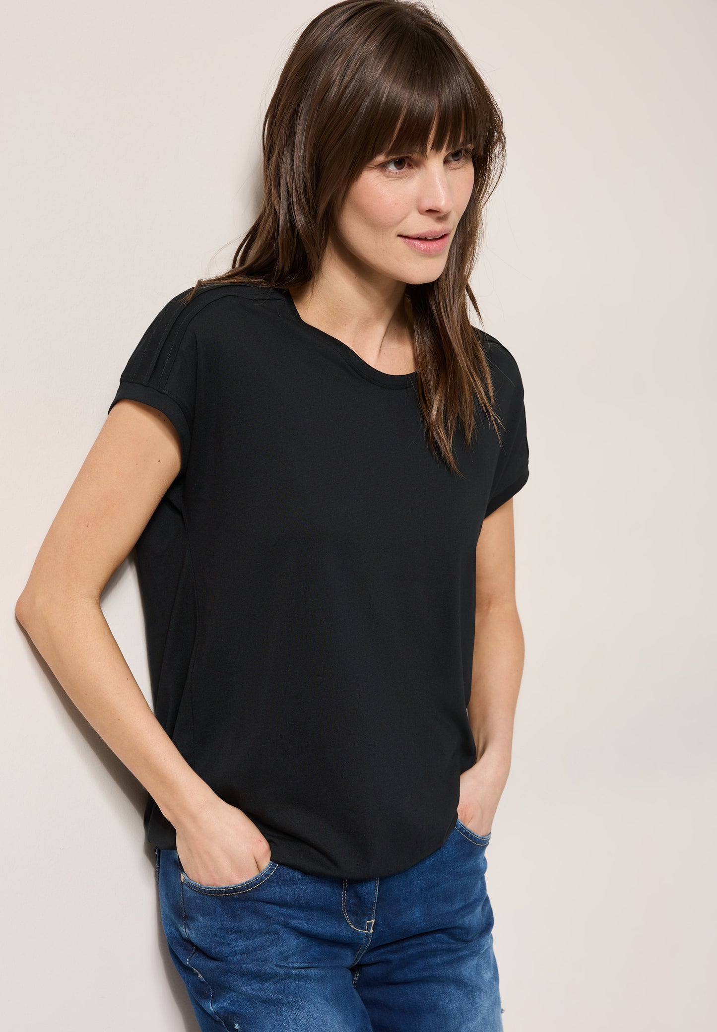 Shirt in Unifarbe
