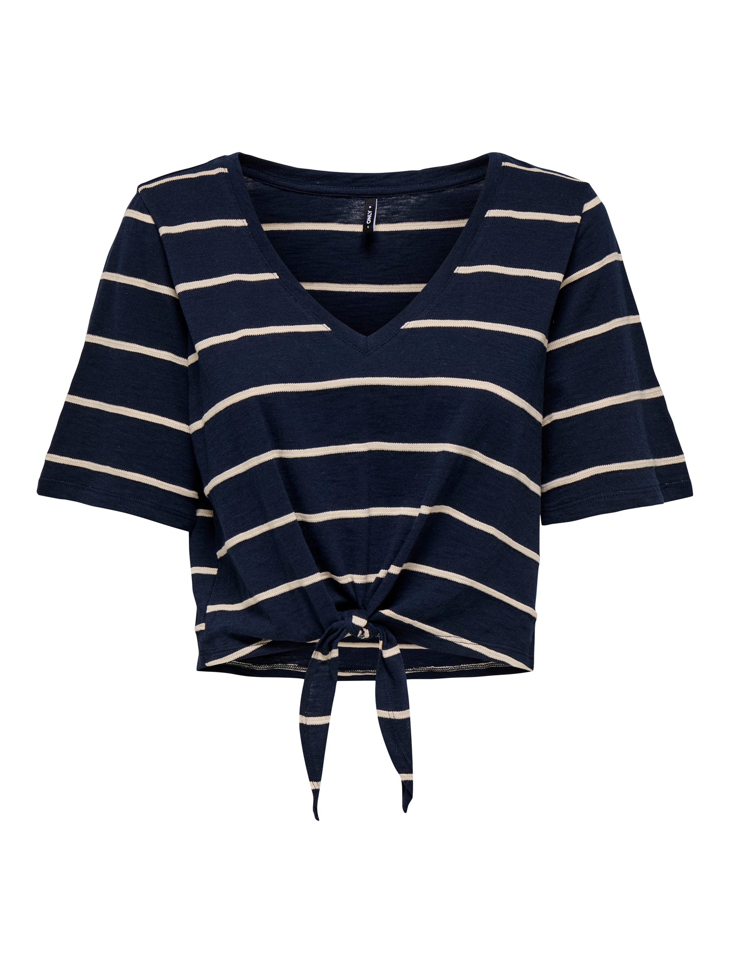 ONLSUMMER S/S V-NECK KNOT TOP JRS