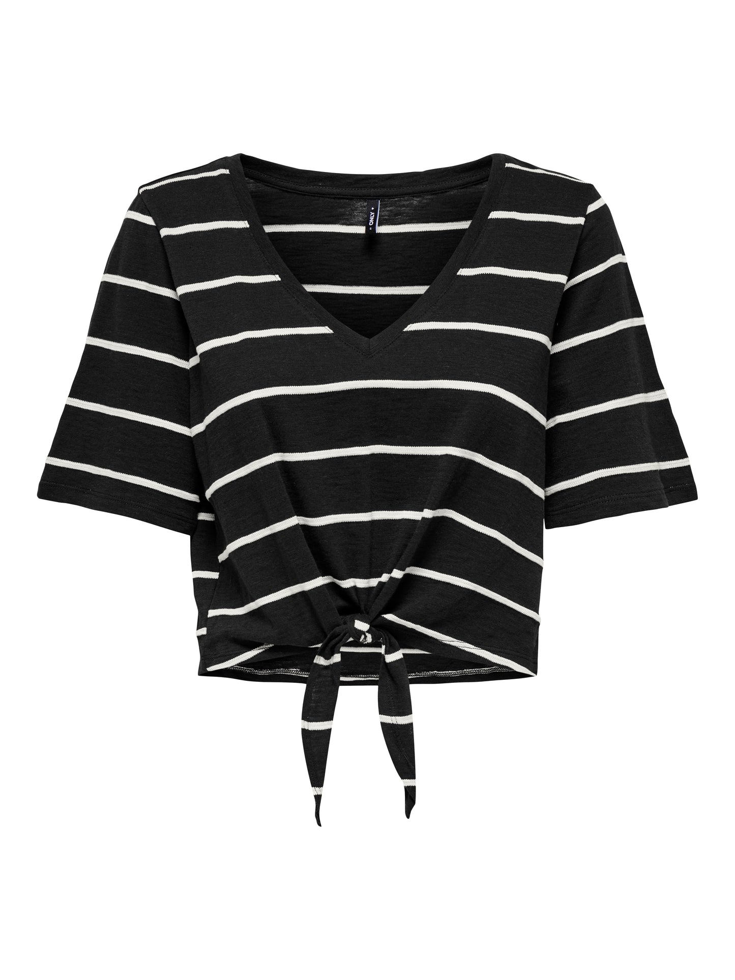 ONLSUMMER S/S V-NECK KNOT TOP JRS