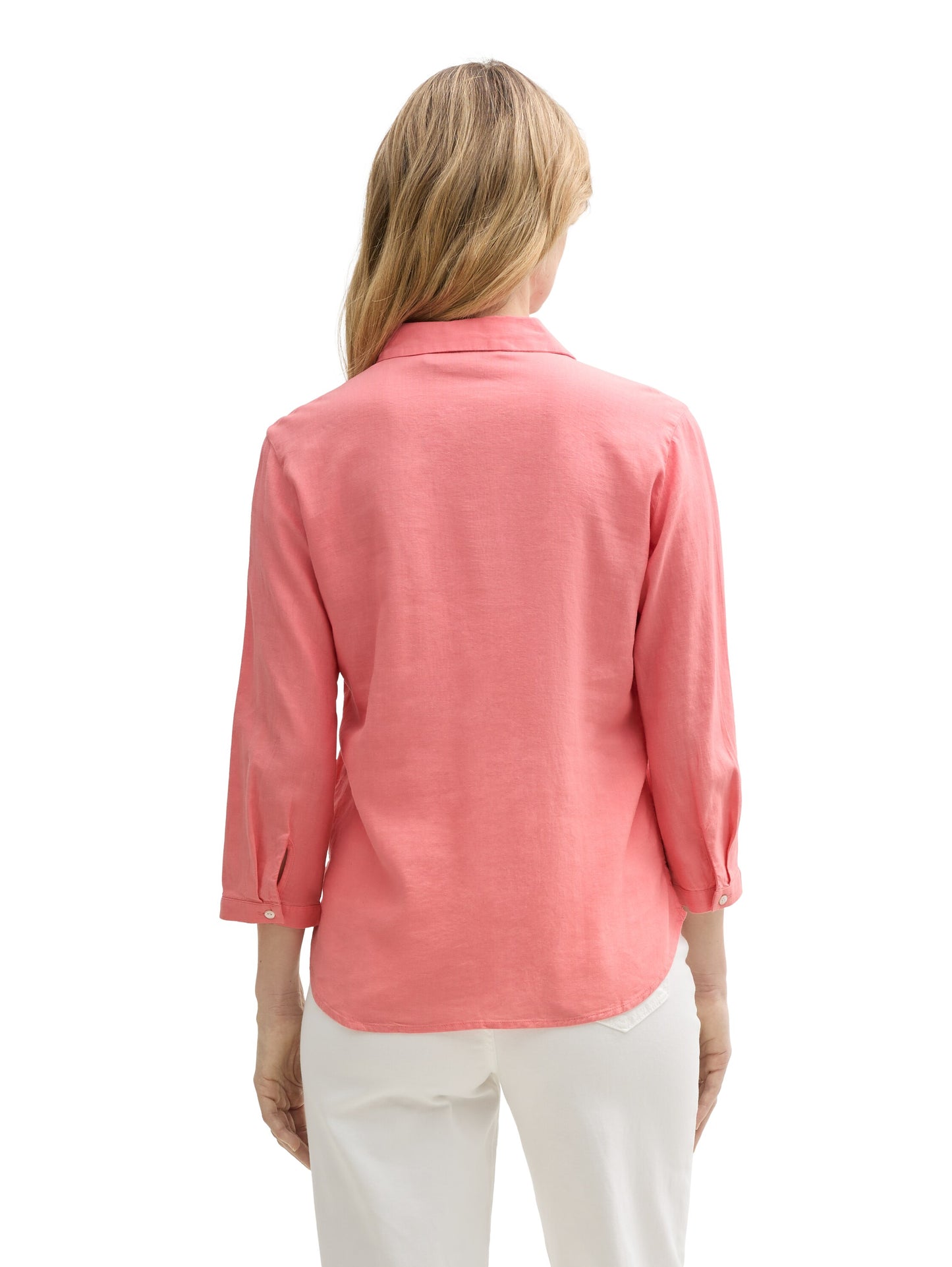 Hemdbluse mit Leinenanteil