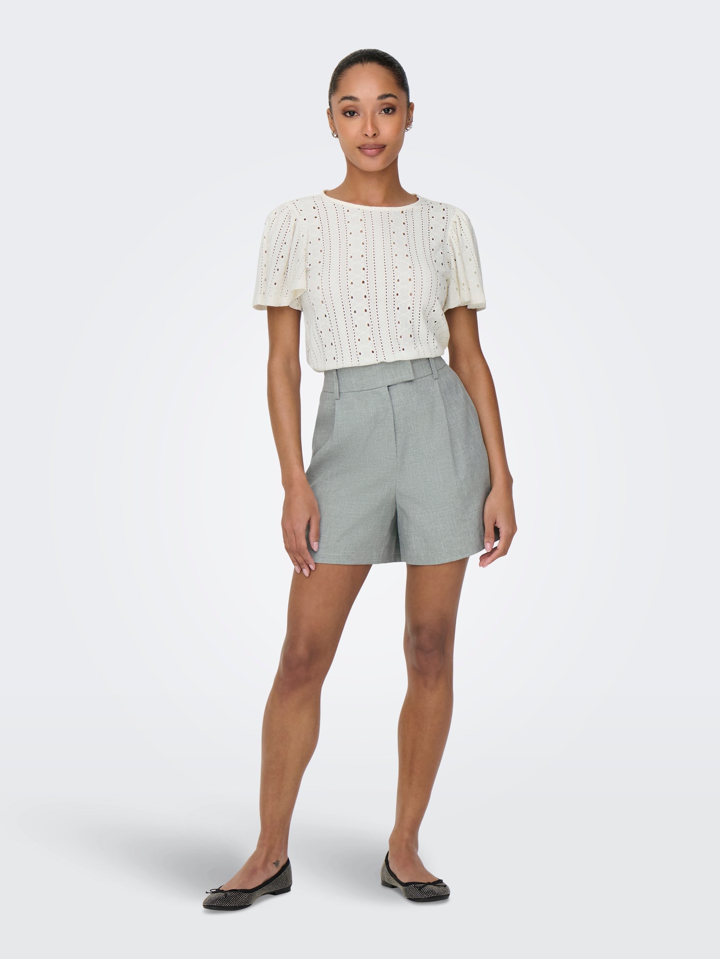 ONLRIVERSIDE S/S FLAIRED TOP NOOS JRS