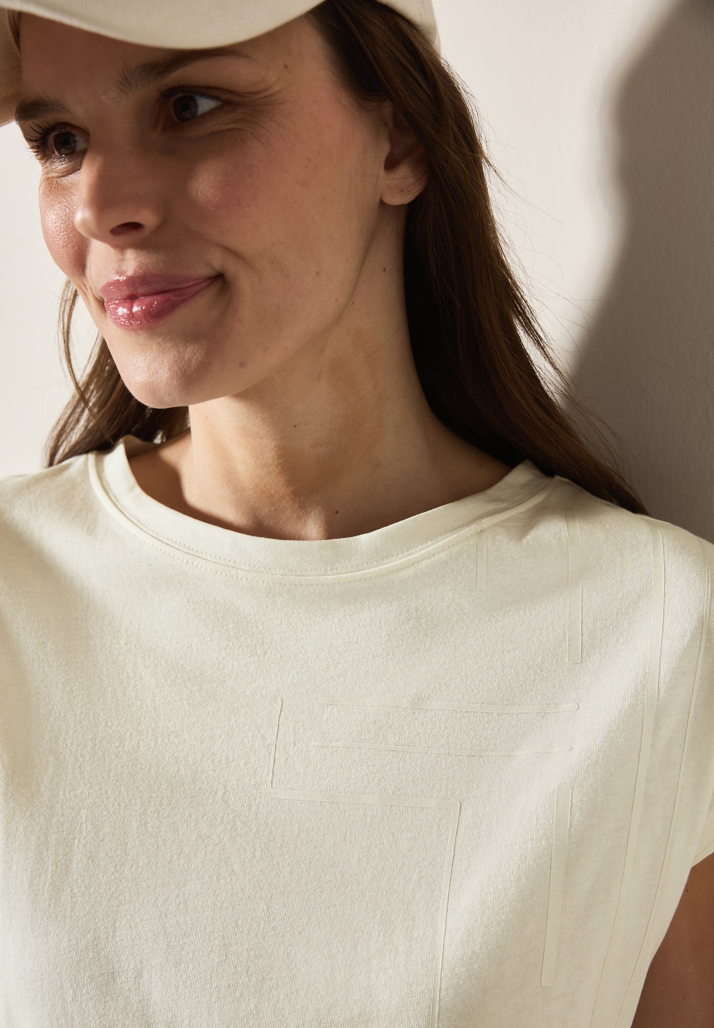 T-Shirt mit Folien-Print