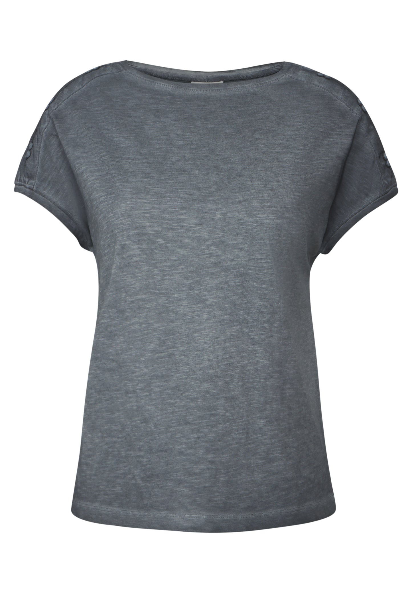 T-Shirt mit Knopfdetail