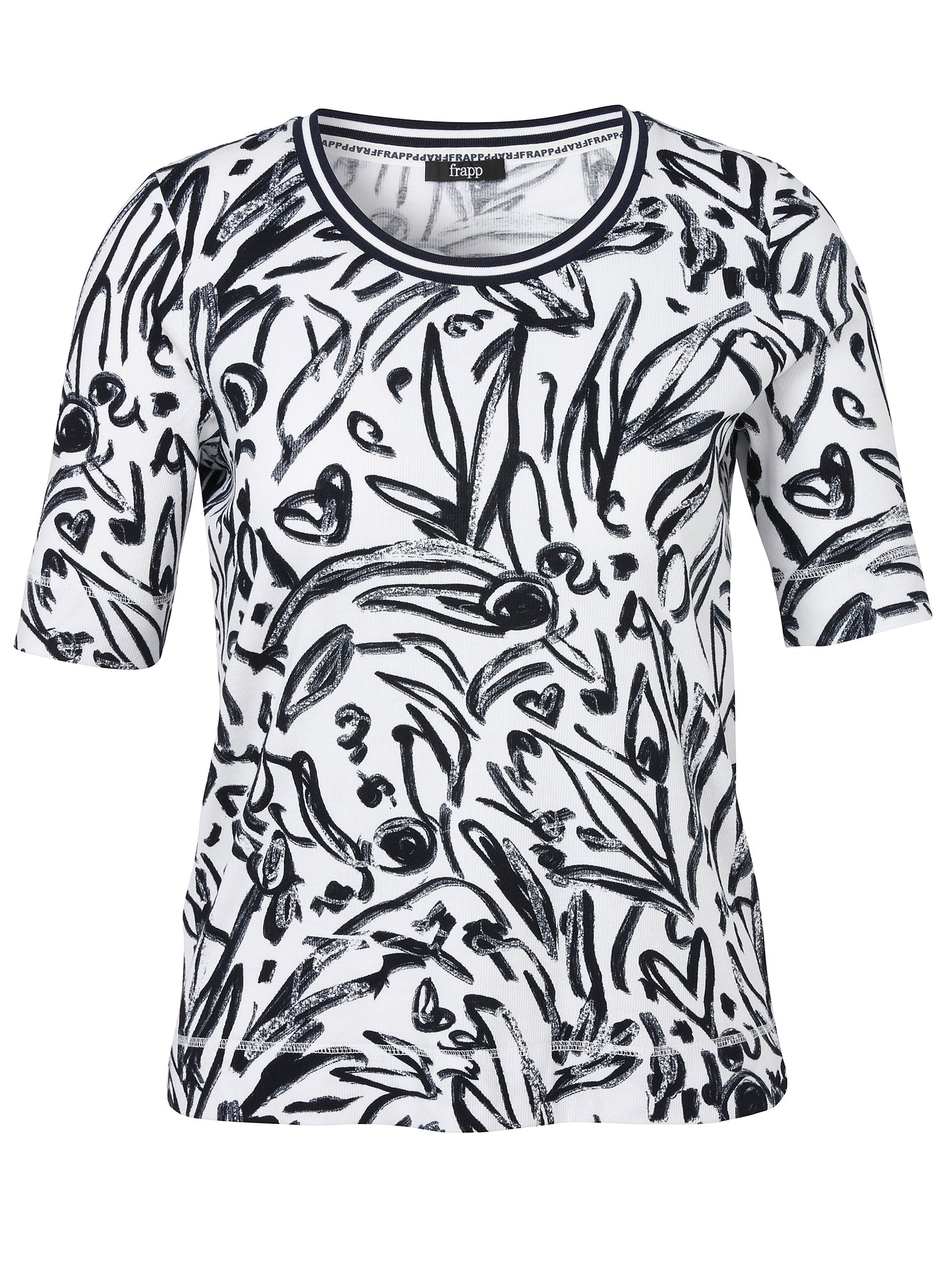 T-Shirt Rundhals 1/2 Arm Druck