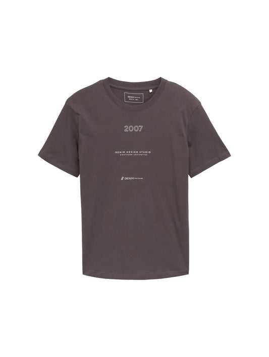 T-Shirt mit Print aus Baumwolle