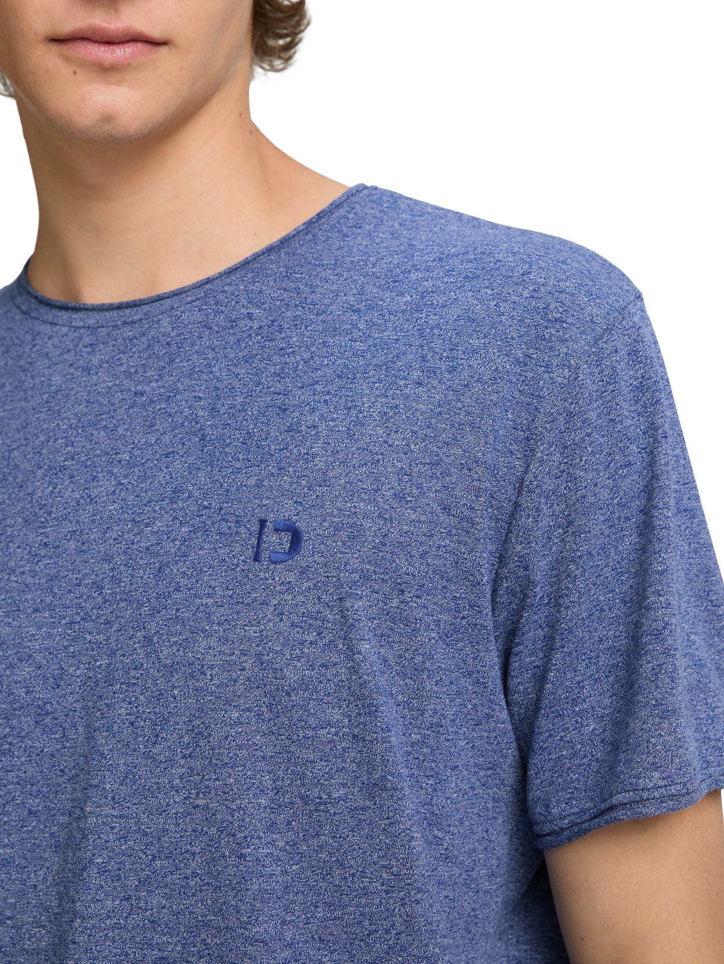 T-Shirt in Melange Optik