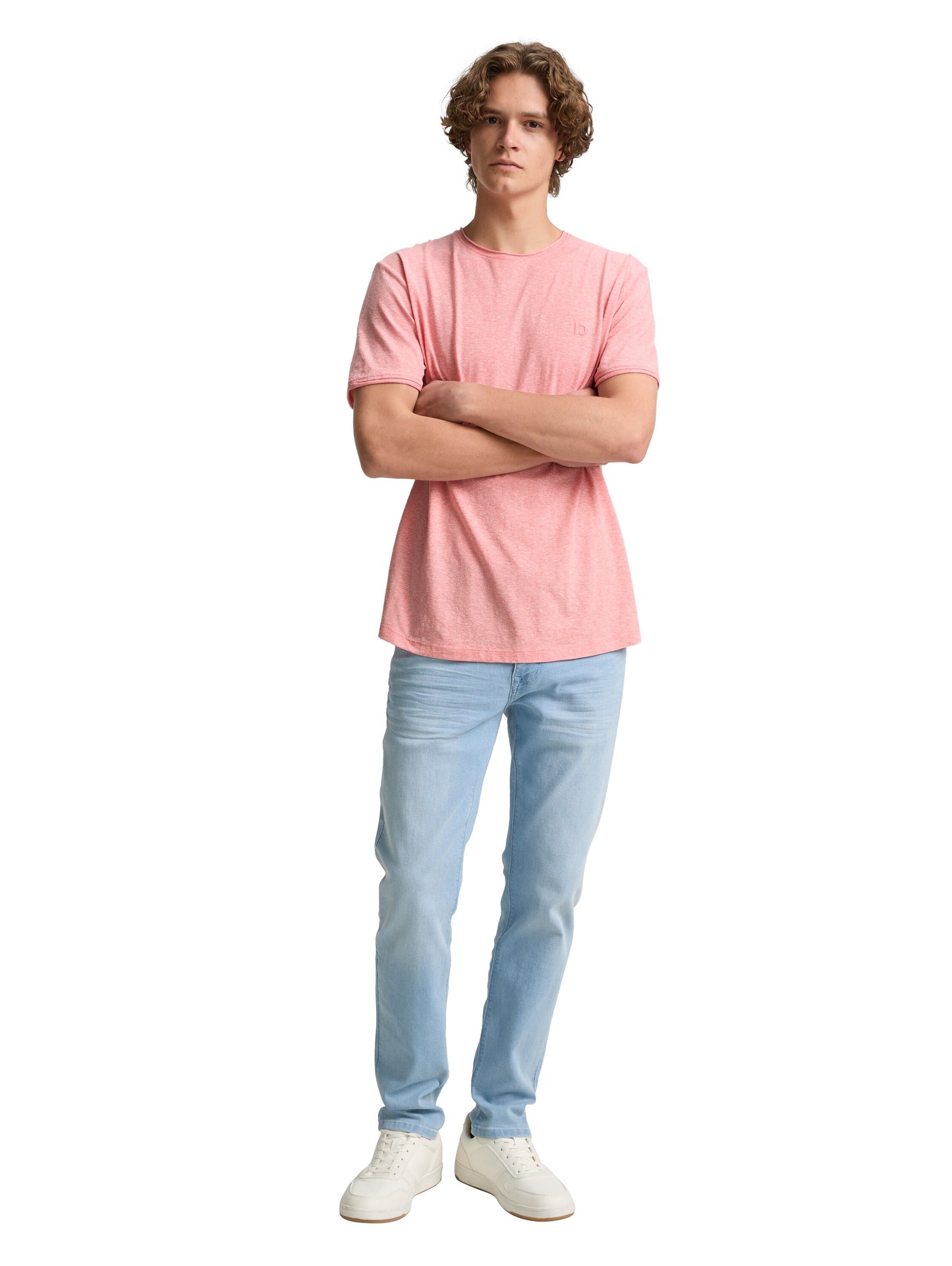 T-Shirt in Melange Optik