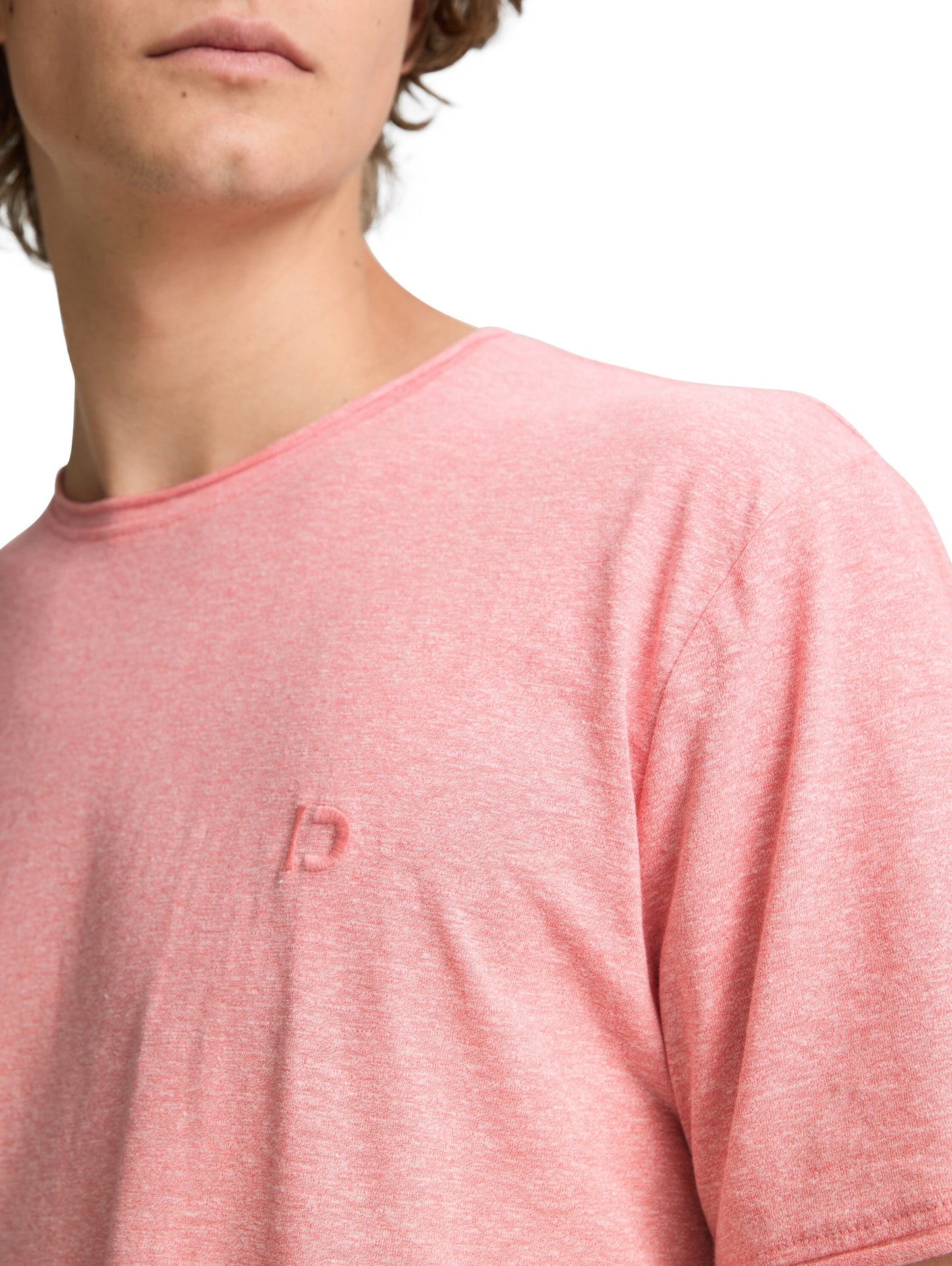 T-Shirt in Melange Optik