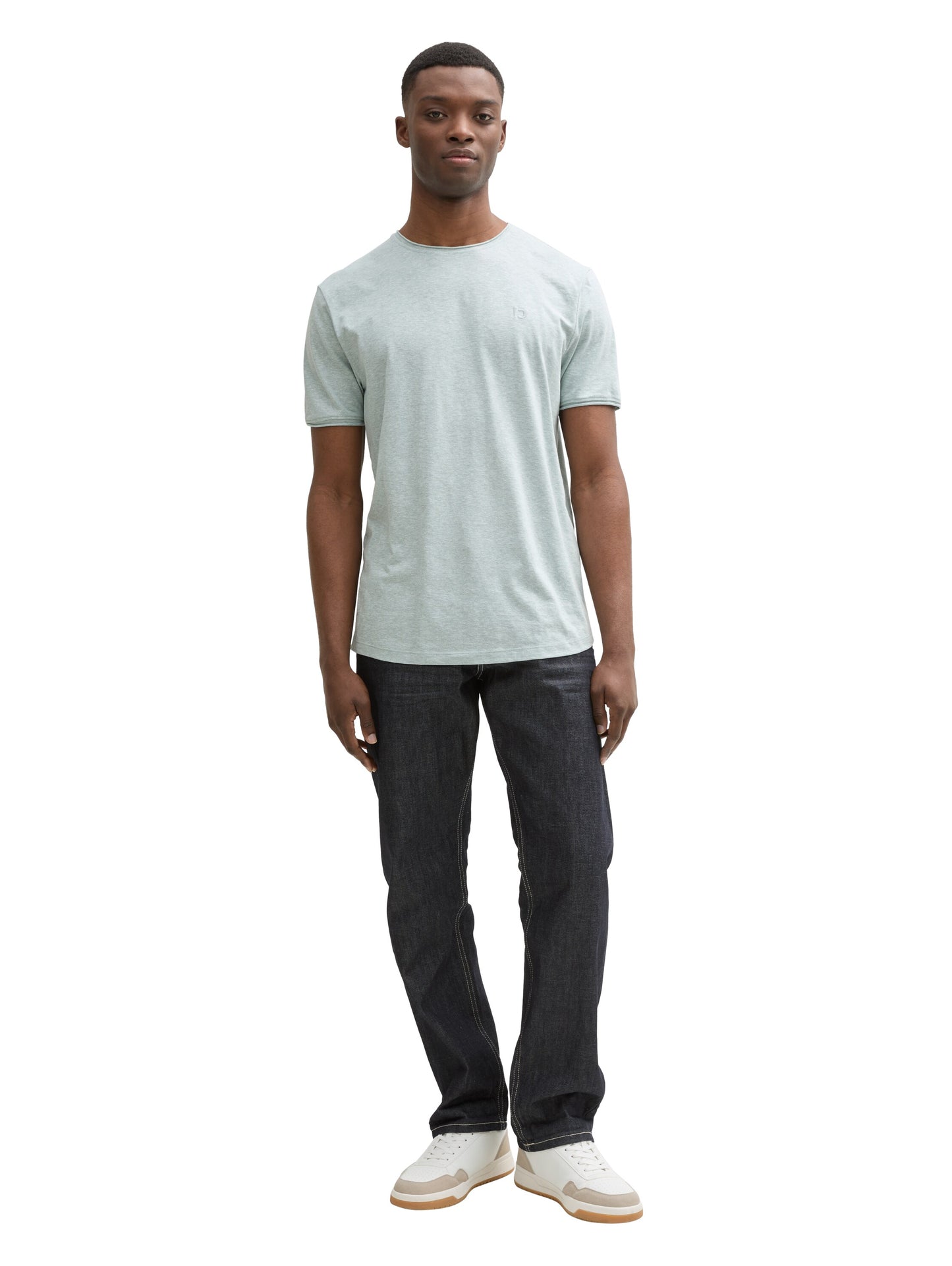 T-Shirt in Melange Optik