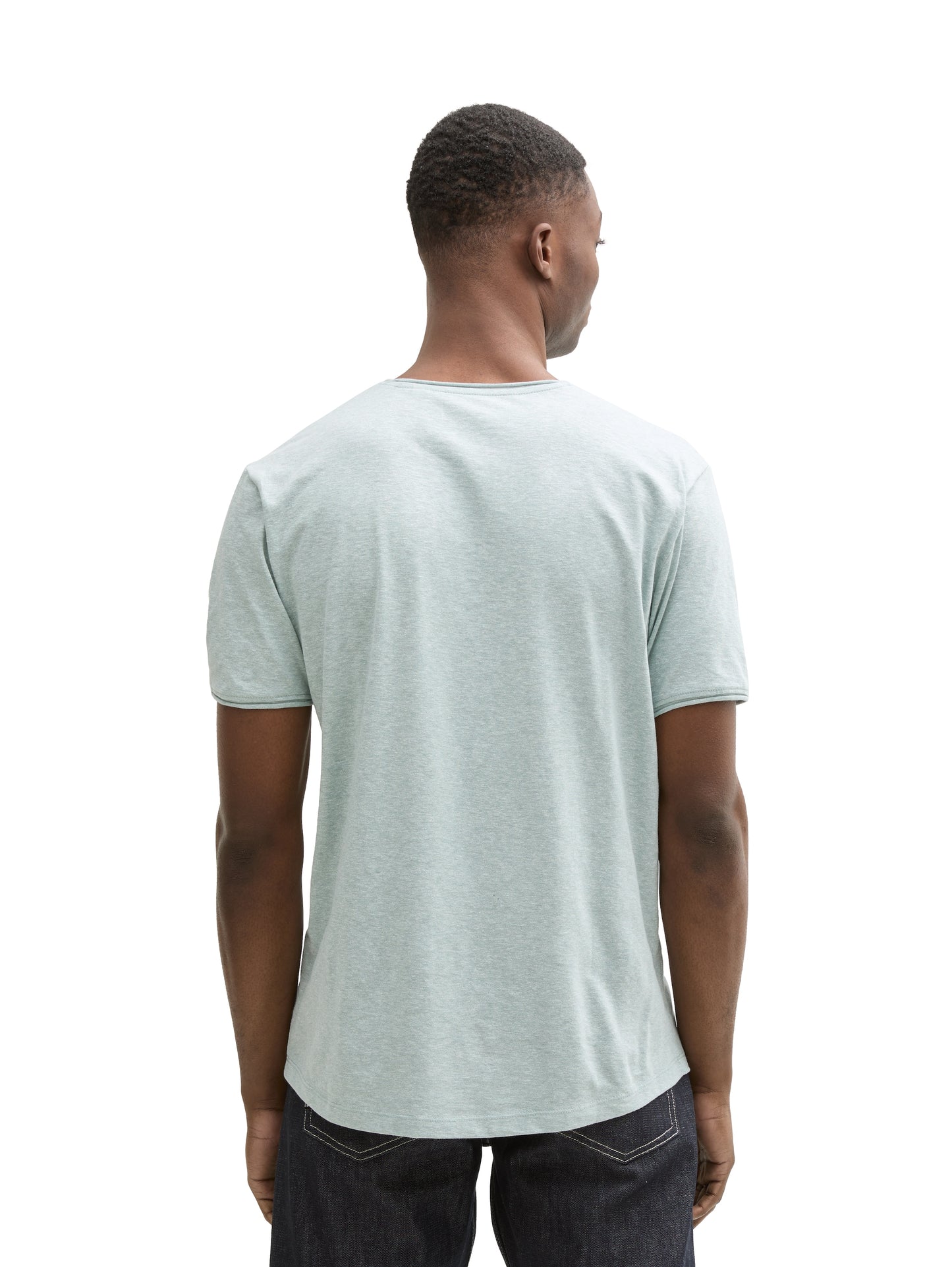T-Shirt in Melange Optik