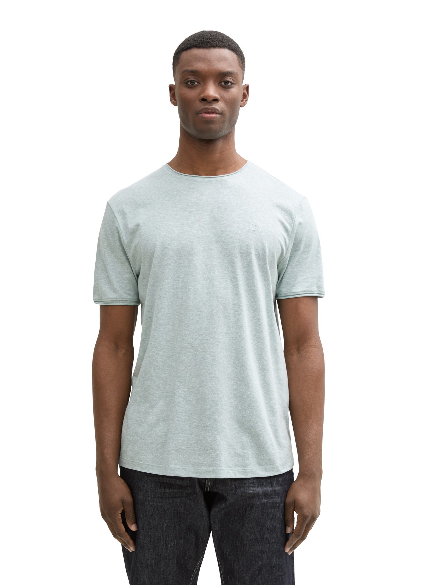 T-Shirt in Melange Optik