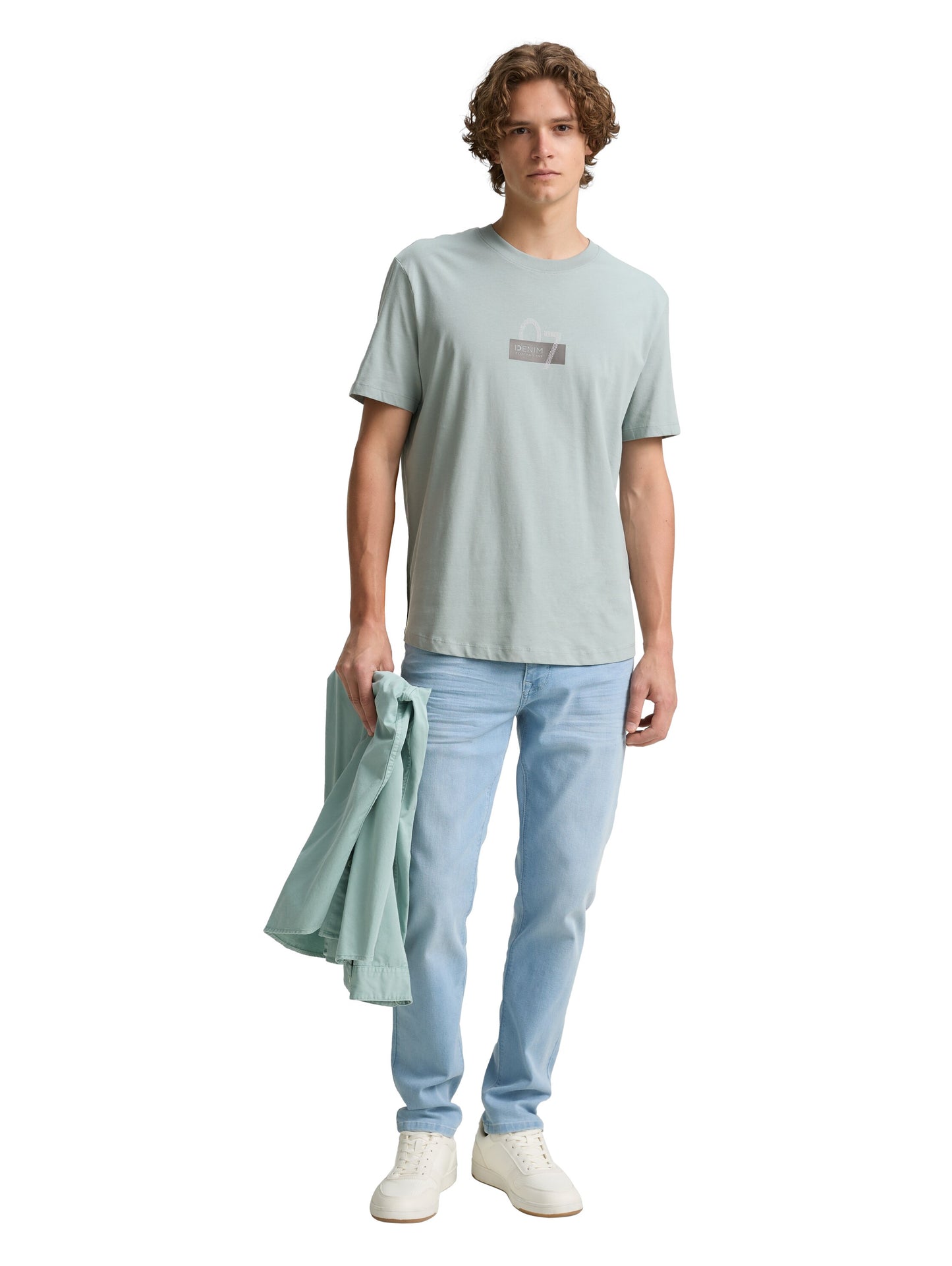 T-Shirt mit Print aus Baumwolle