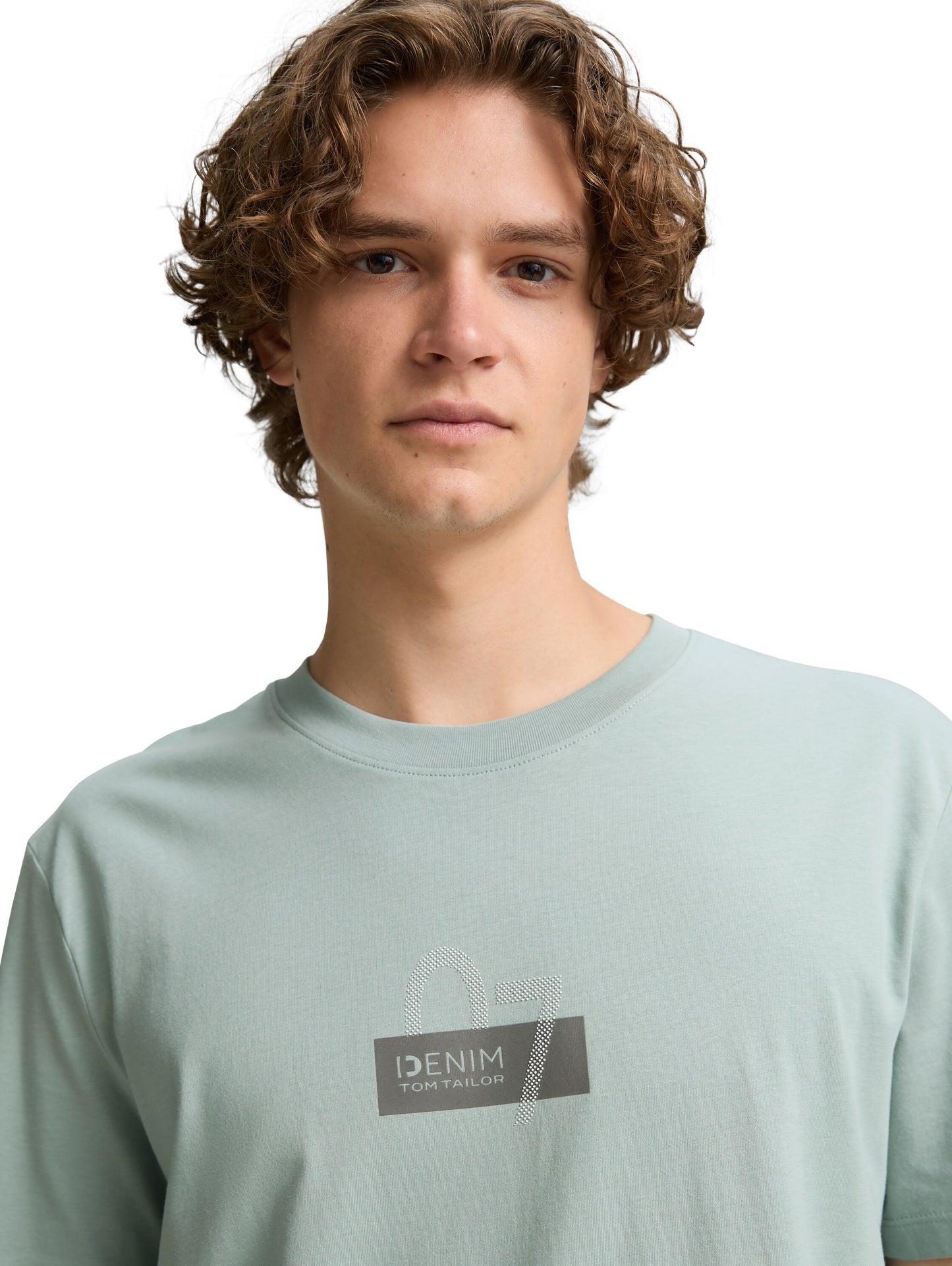 T-Shirt mit Print aus Baumwolle