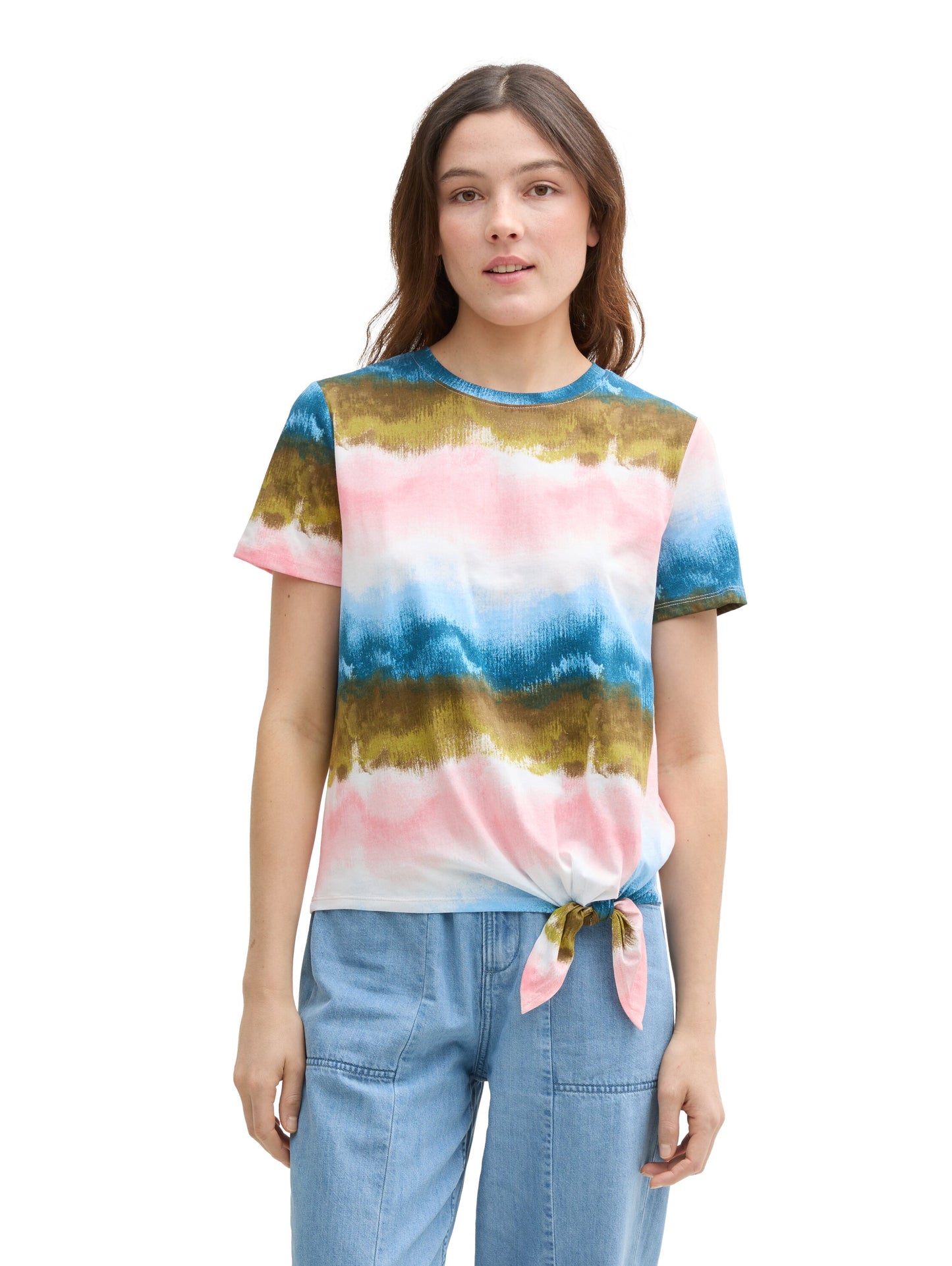T-Shirt mit Knoten-Detail