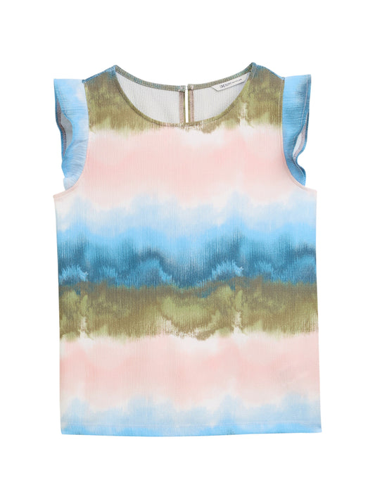 Loose Fit Top mit Volantärmeln