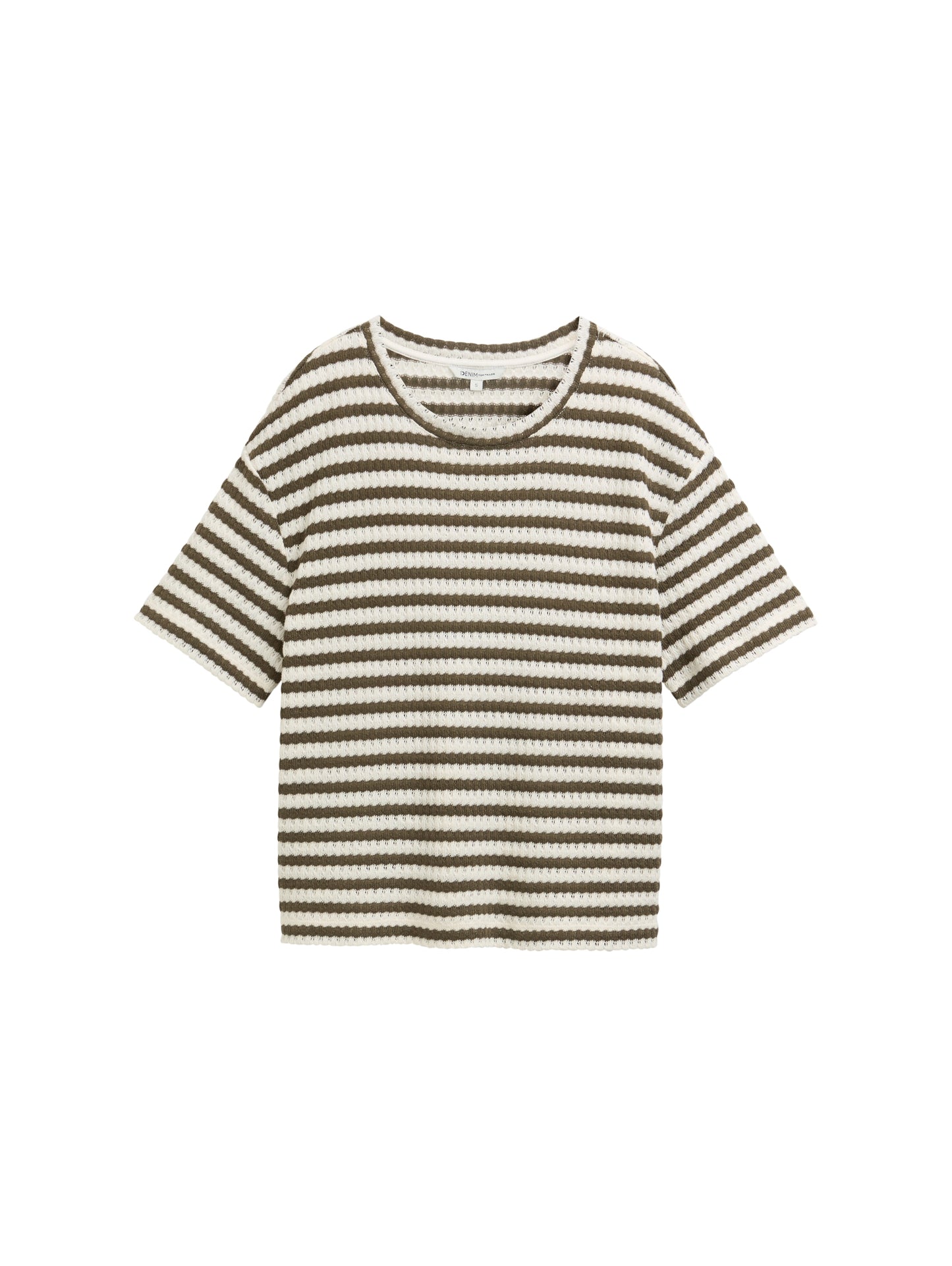 Boxy Fit Sweatshirt mit Streifenmuster