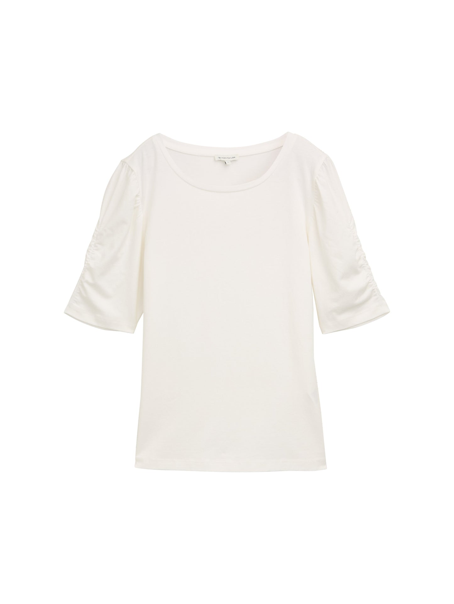 T-Shirt mit Raffärmeln