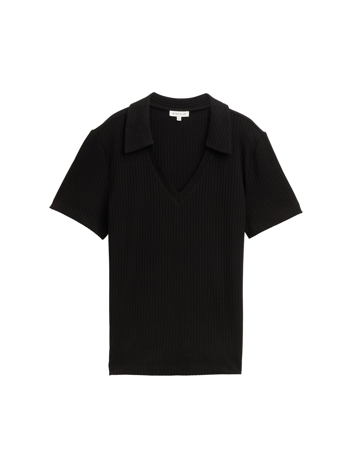 T-Shirt in Polo-Optik
