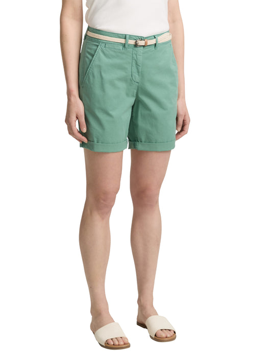 Chino Bermuda Shorts mit Gürtel