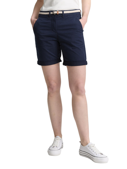 Chino Bermuda Shorts mit Gürtel