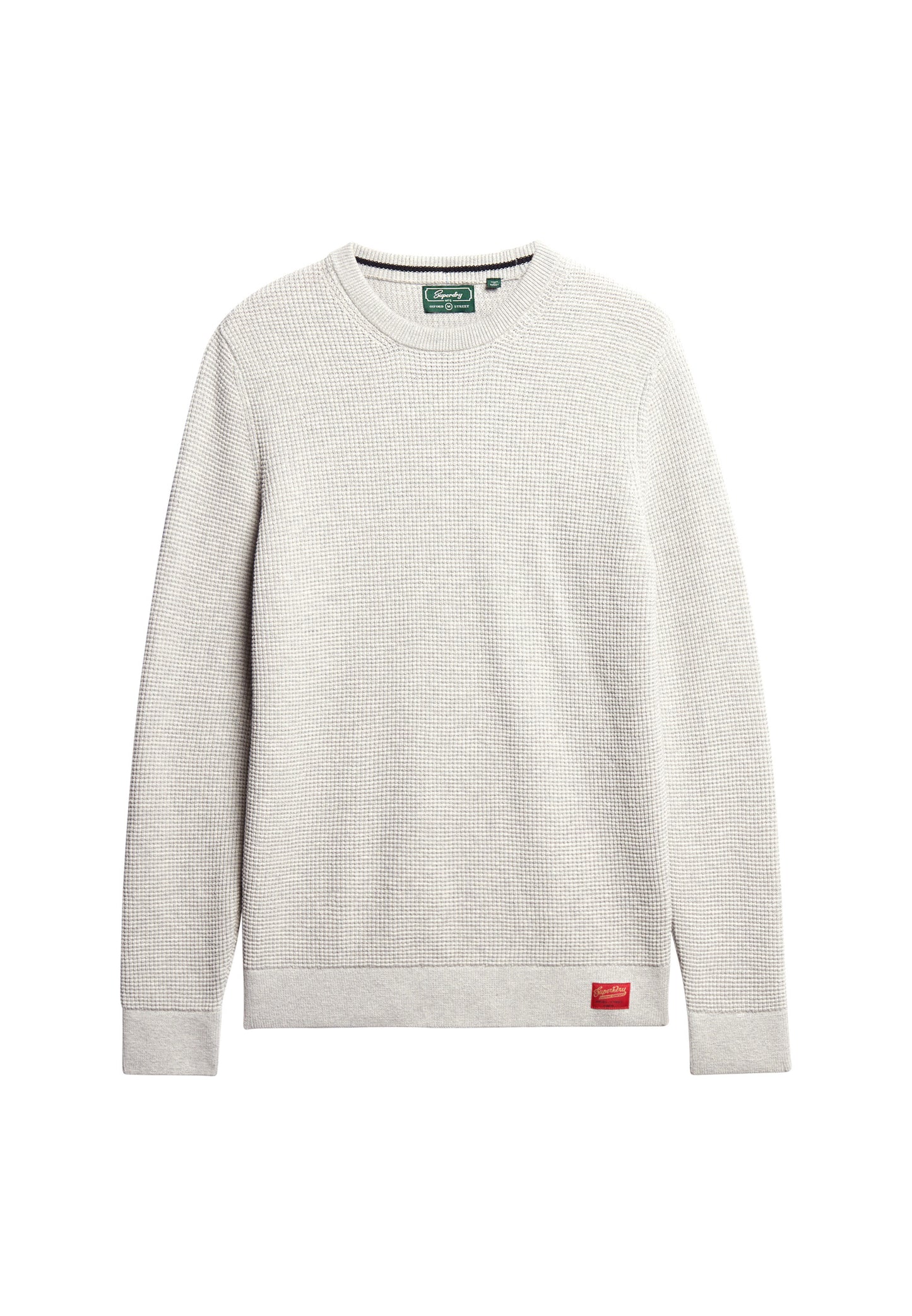 Strukturierter Strickpullover mit Rundhalsausschnitt