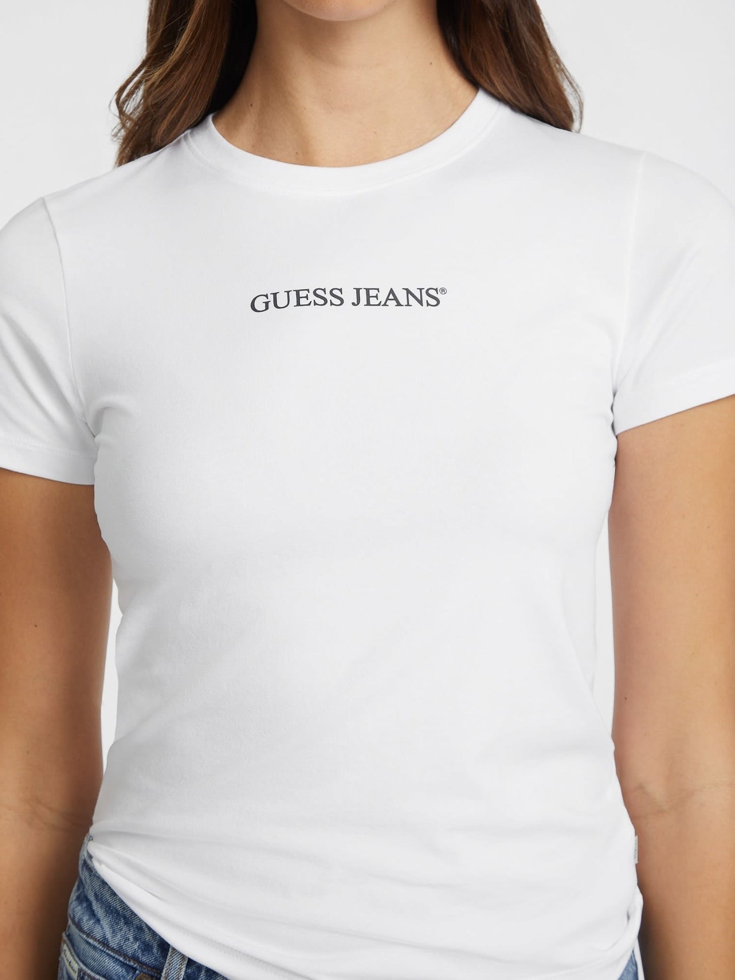 GJ SS CN SLIM LOGO PRINT TEE