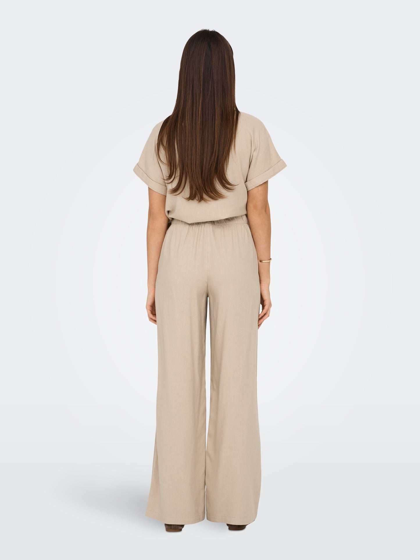 ONLCARO MW LINEN BL PULL-UP PANT CC PNT