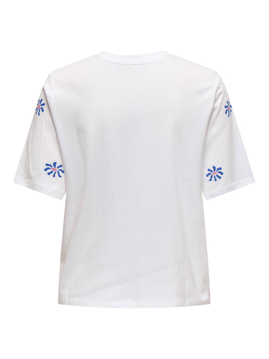 ONLRITA S/S FLOWER TOP BOX JRS