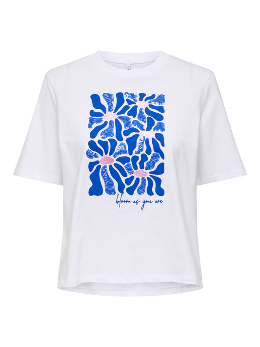 ONLRITA S/S FLOWER TOP BOX JRS
