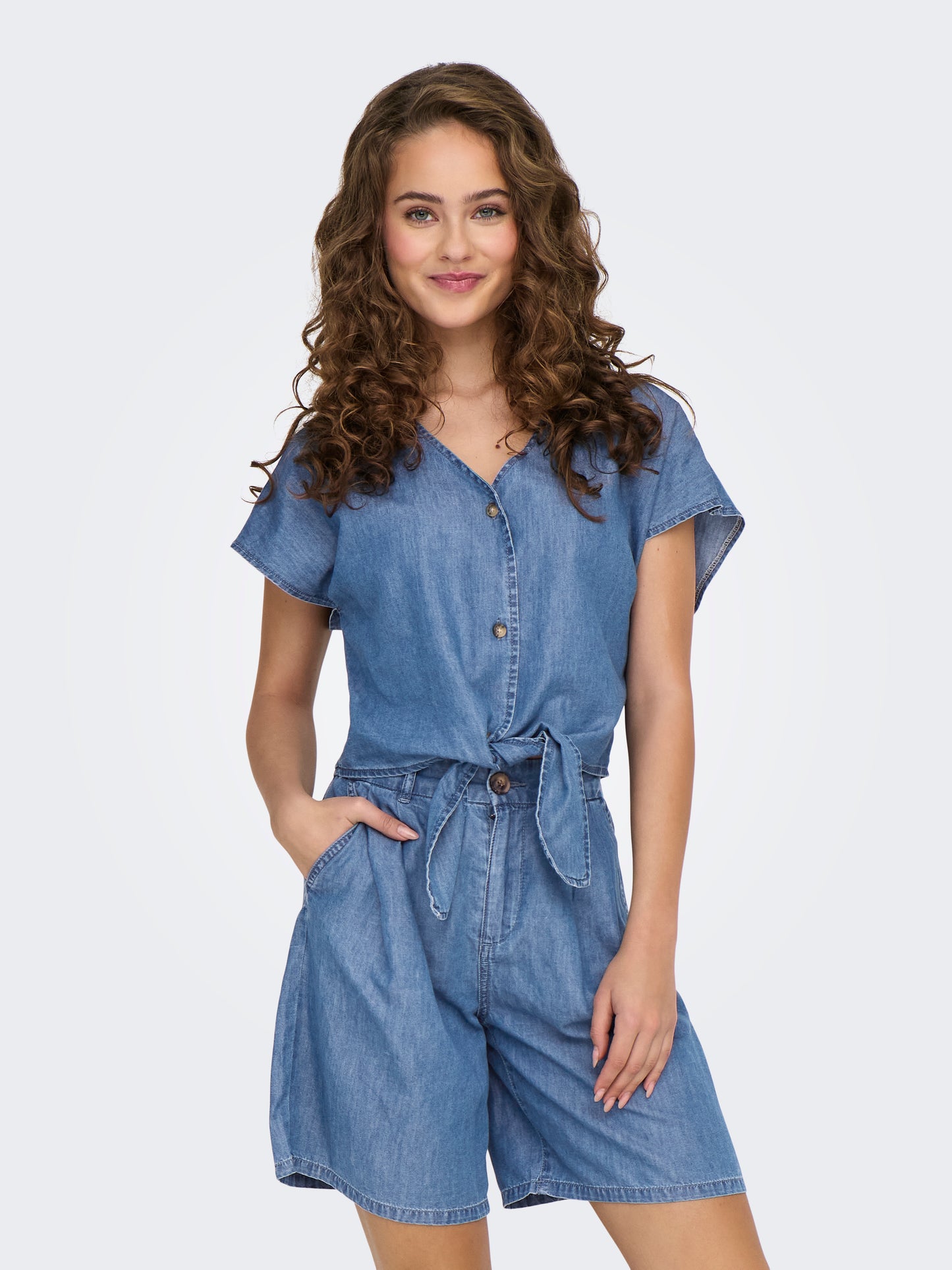 ONLBEA SIESTA SS KNOT DNM SHIRT BJ