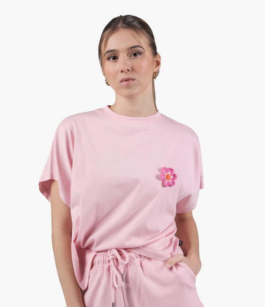 Blümchen Shört, soft pink