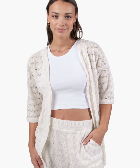 Tine Strickler Cardigan, offwhite