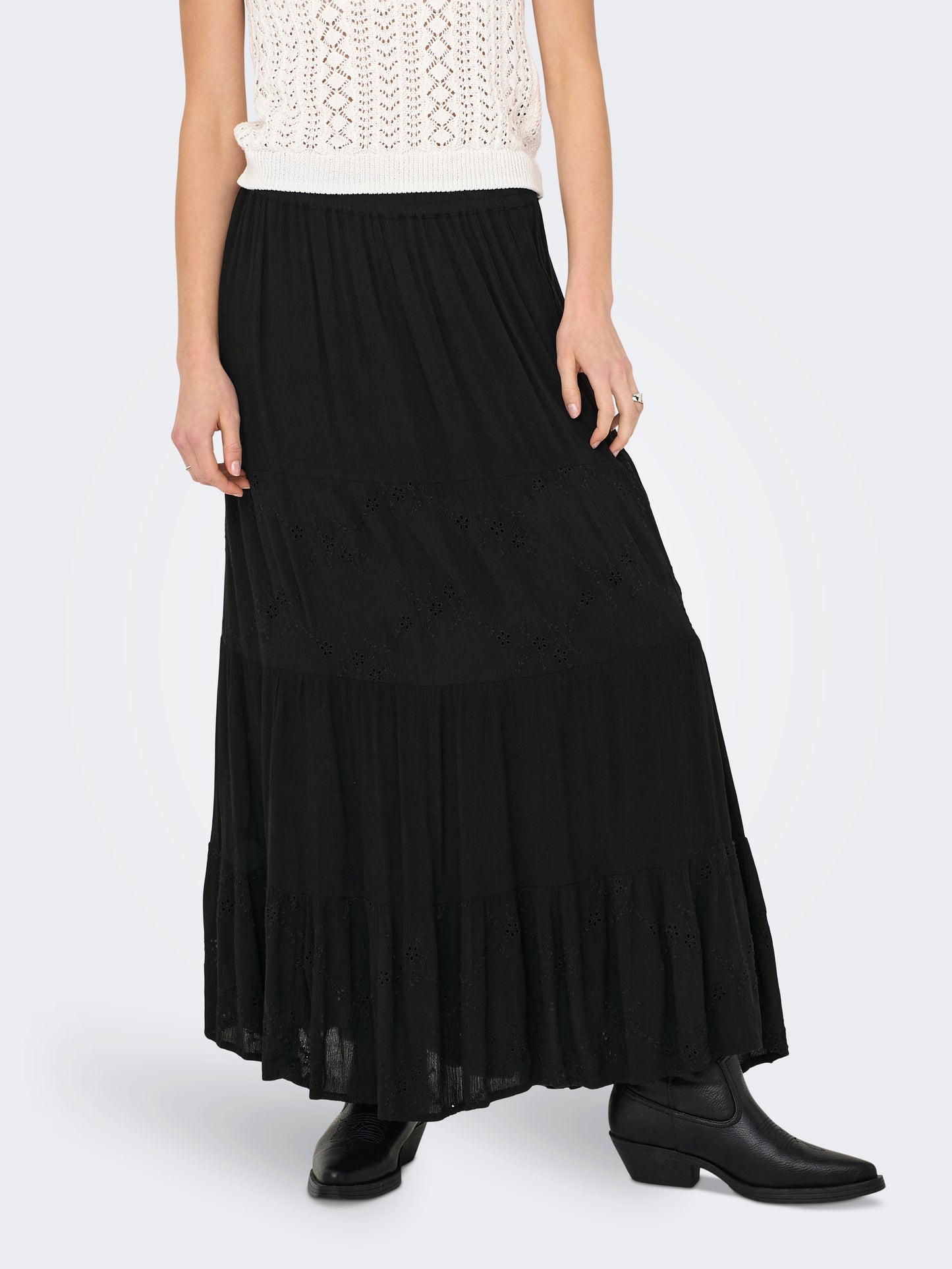 ONLCHIARA BRODERIE LONG SKIRT PTM