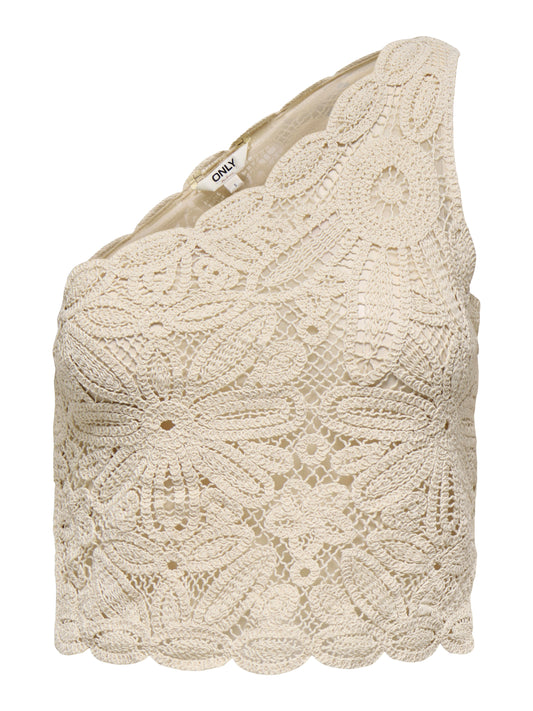 ONLALBERTE ONE SHOULDER SHORT TOP WVN