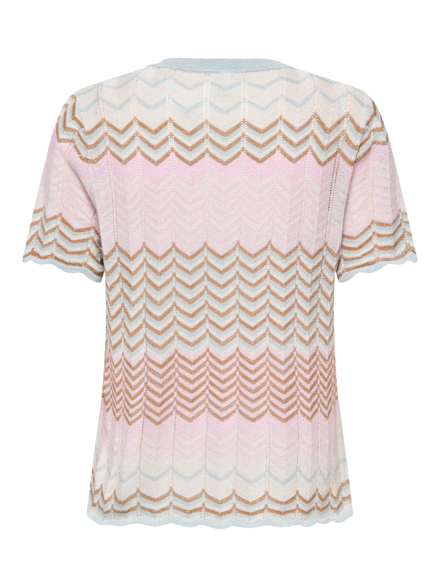 ONLALVIRA LIFE SS GLITTER O-NECK KNT