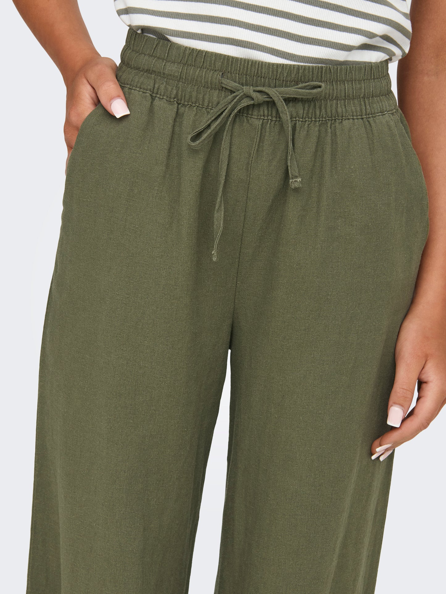 JDYSAY HW LINEN WIDE PANT WVN NOOS