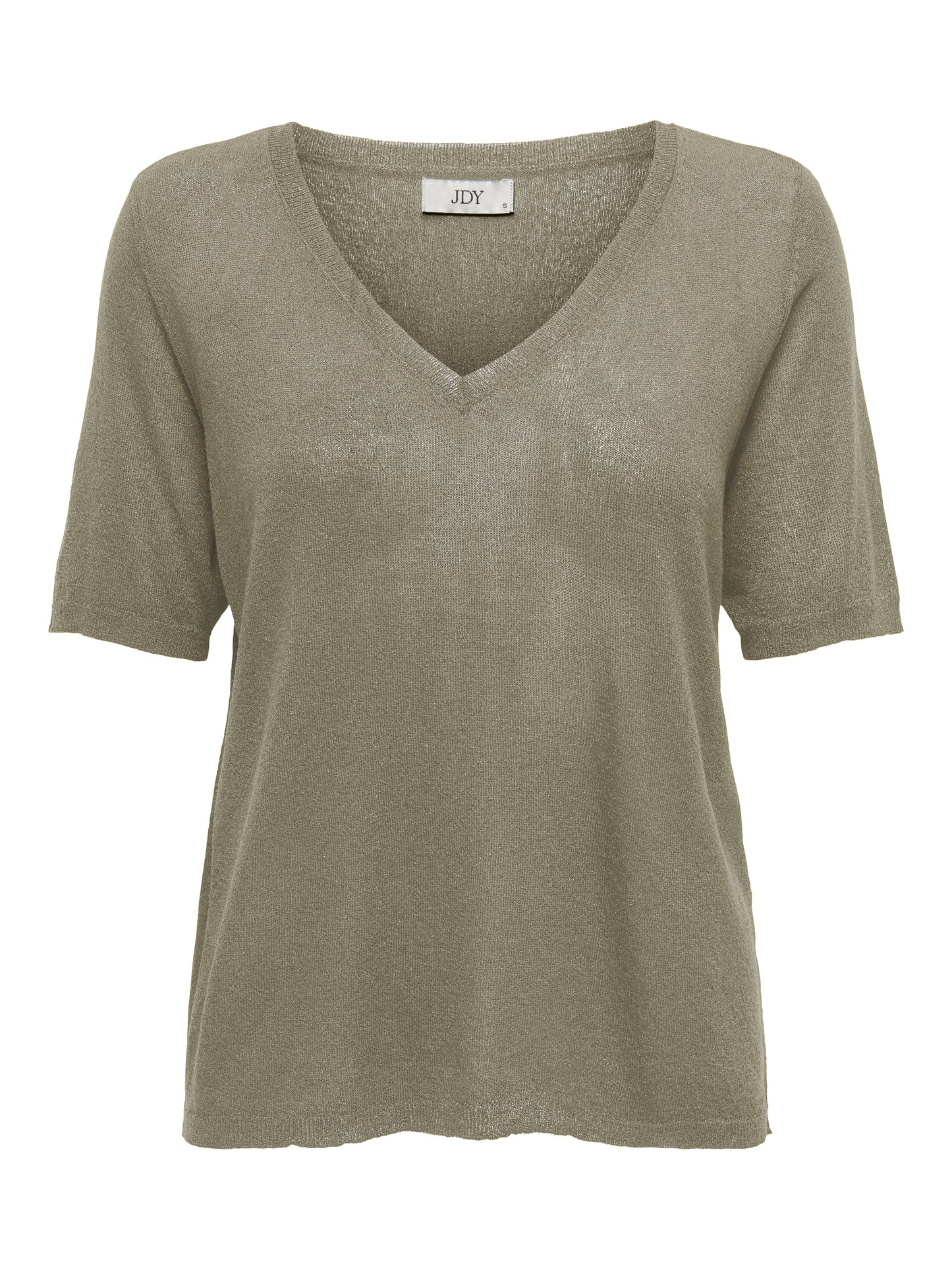 JDYKAYA LUREX S/S V-NECK PULLOVER KNT