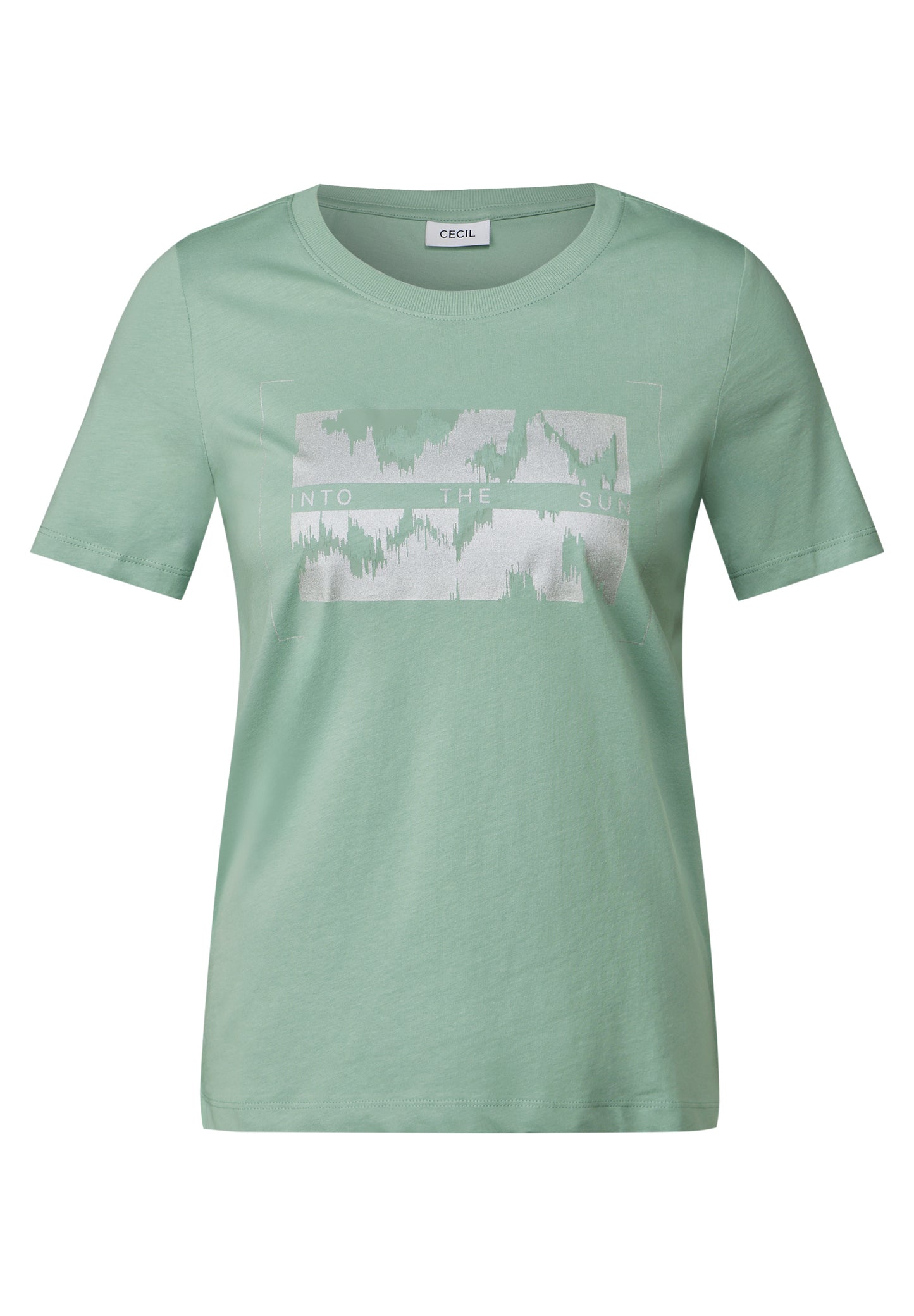 T-Shirt mit Folienprint