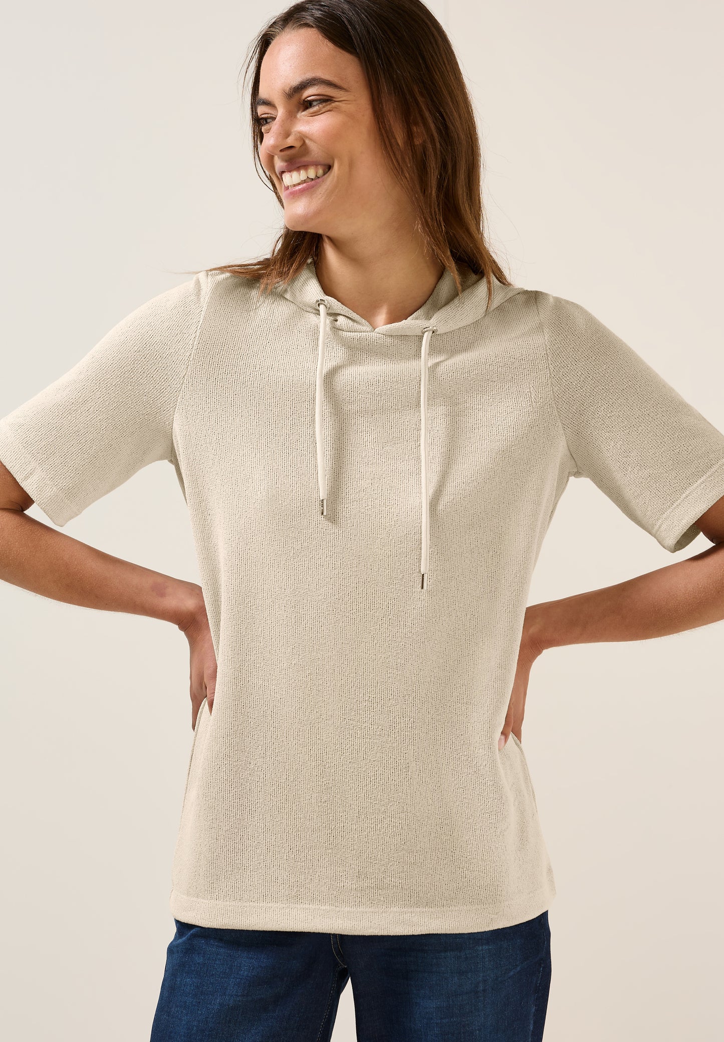 Crepe Hoodie-Shirt